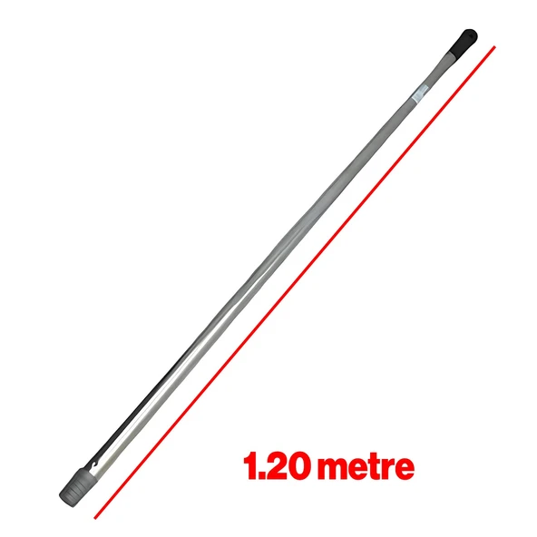 Metal Sap Sillgech Krom Renk Kalın Fırça Sapı Süpürge Çekpas Standart Metal Sap 120 Cm - 3