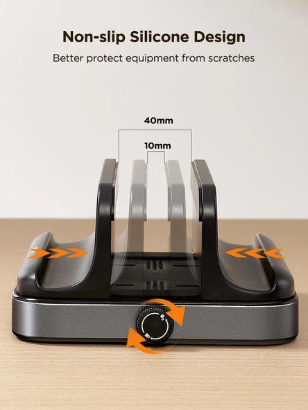 Joyroom Zs374 Dikey Laptop Telefon Ve Tablet Tutucu Masaüstü Organizer Stand - 3