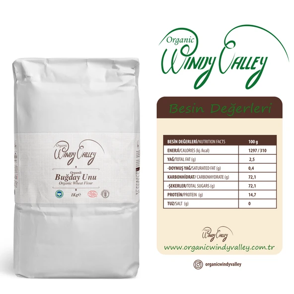 Organik Buğday Unu (2 kg) Yerli ürün - 3