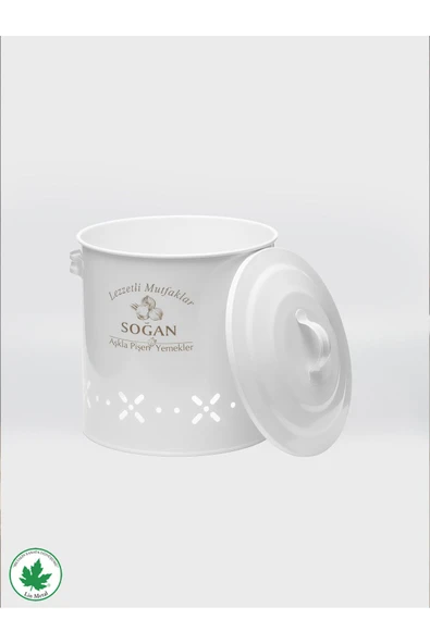 Lüx Metal Patates Soğanlık Kovası Sebze Saklama Kabı - Resim 7