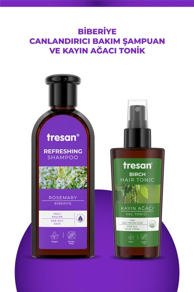 Biberiye Canlandırıcı Bakım Şampuanı 300 ml K.ağacı Özlü Saç Toniği 125 Ml.