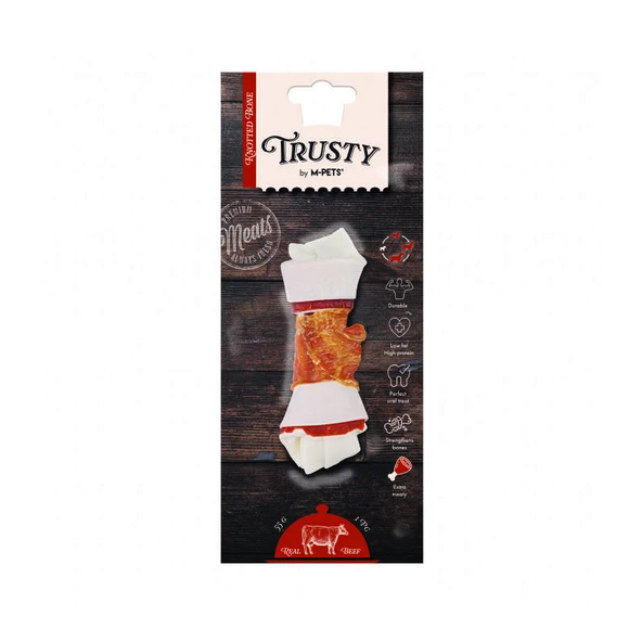 M-Pets Trusty Extra Beef Biftekli Düğüm Kemik 55 Gr 12,7 Cm