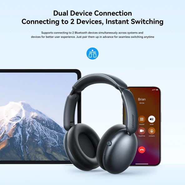 Joyroom JH1 Hybrid ANC Wireless Kafaüstü Kulaklık - 6