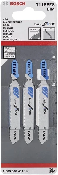 Bosch T 118 Efs Basic For Inox 3'lü