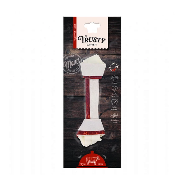 M-Pets Trusty Beef Biftekli Düğüm Kemik 85 Gr 20,3 Cm