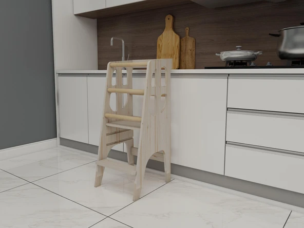 Ahşap Çocuk Öğrenme-Etkinlik Kulesi - 3