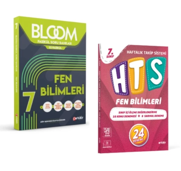 ARTIBİR YAYINLARI 7.SINIF FEN BİLİMLERİ BLOOM FASİKÜL SORU BANKASI - FEN BİLİMLERİ HAFTALIK TAKİP SİSTEMİ 24 DENEME