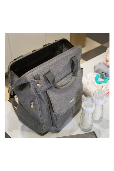 Bblüv Metrö Anne Sırt Çantası Gri - 3