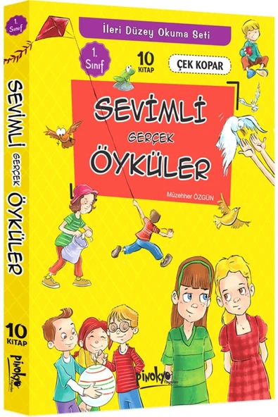 Pinokyo Yayınları 1. Sınıf Sevimli Gerçek Öyküler (10 Kitaplık Set)