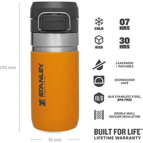 Stanley The Quick Flip Paslanmaz Çelik Termos Bardak 0.47 LT Sarı - 2
