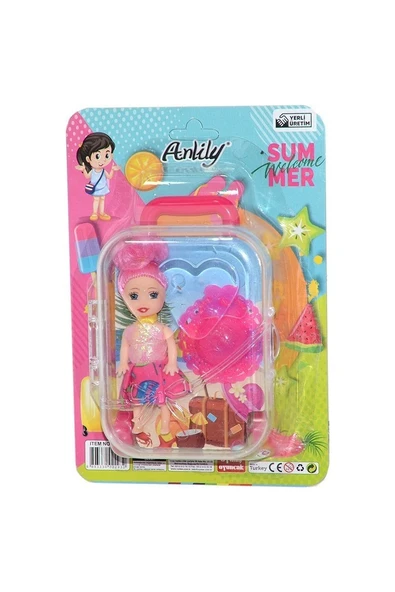 For Today 02293 Anlily Bavul ve Bebek - Pembe Renk - Resim 2