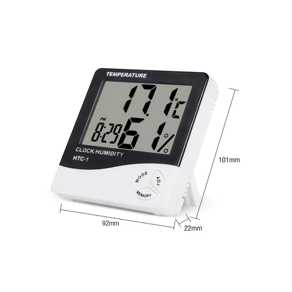 Wuvera Dijital Oda Termometresi – Hassas Sıcaklık ve Nem Ölçümü - 5