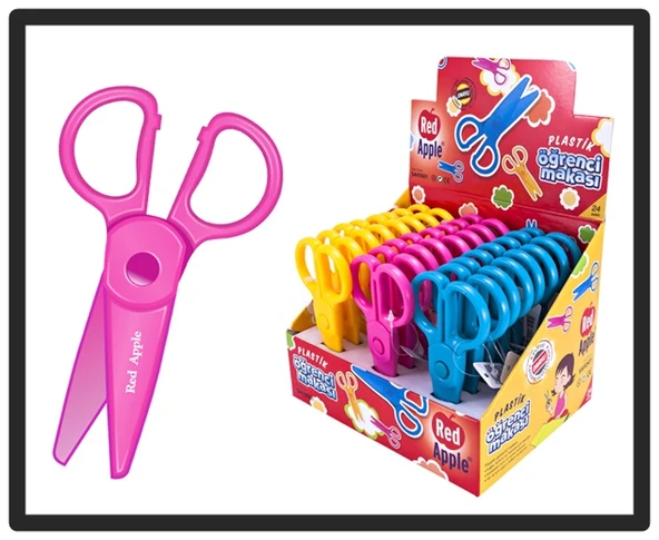 Plastik Makas Okul öncesi 3 adet