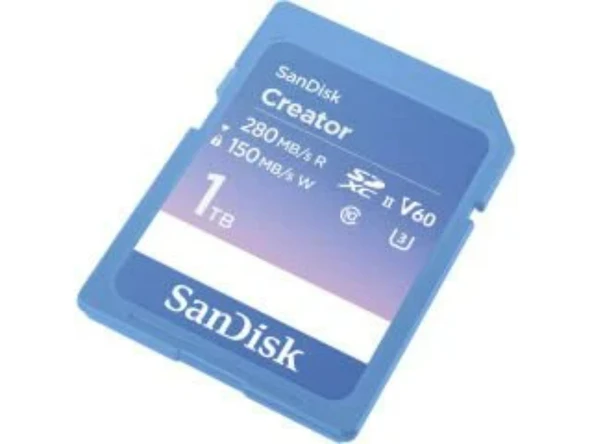 SanDisk Creator 1TB SDSDXEP-1T00-GNCIS 280MB/s UHS-II SDXC 6K-4K UHD V60 Hafıza Kartı - 2