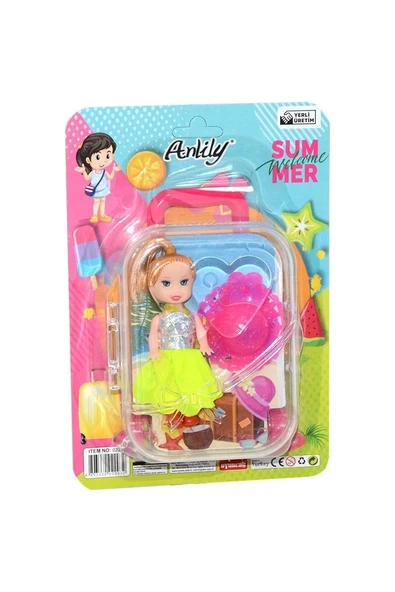 For Today 02293 Anlily Bavul ve Bebek - Pembe Renk - Resim 3