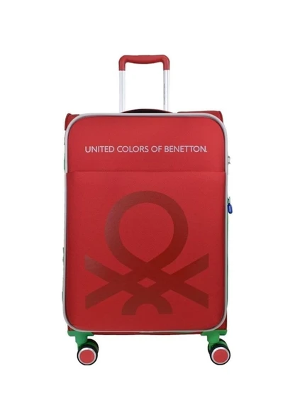 Benetton Büyük Boy Kumaş Valiz Kırmızı Bnt2200