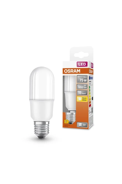Osram Led Stick 9W 2700K 1055lm E27 Duy Sarı Işık Ampul - 2