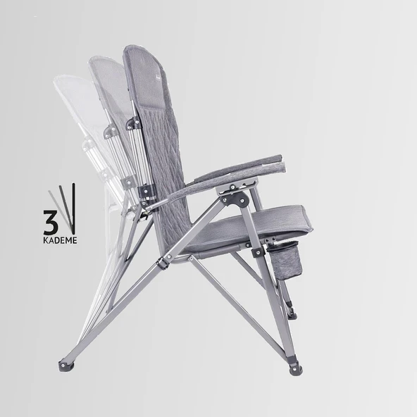 Orcamp OUT-2175 Trono 3 Kademeli Katlanır Kamp Sandalyesi - 4