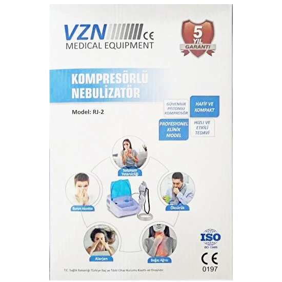 Vzn Rj-2 Model Kompresörlü Nebulizatör