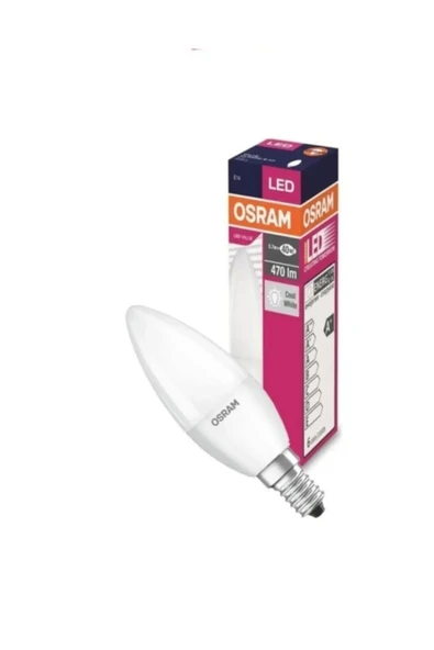 Osram Led 4.9W 6500K 470lm E14Duy Beyaz Işık Ampul