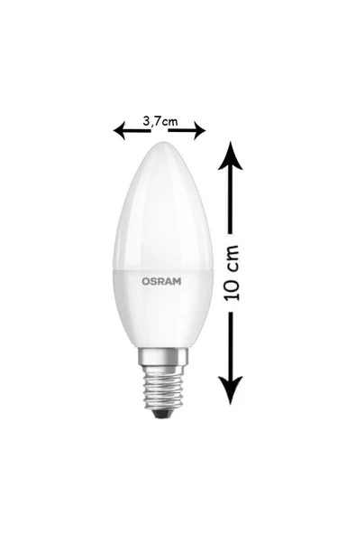 Osram Led 4.9W 6500K 470lm E14Duy Beyaz Işık Ampul - 3