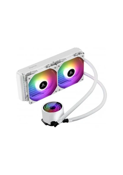 Segotep Bevere 240 Argb Beyaz Sıvı İşlemci Soğutucusu Am5 Ve Lga1700 Uyumlu - 2