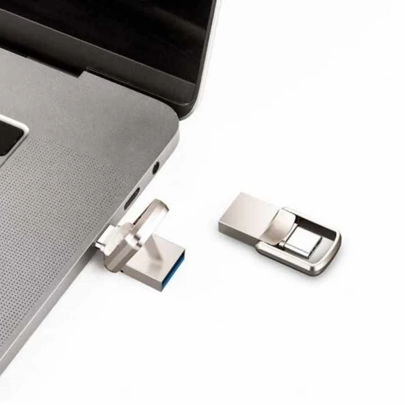 Sprange SOTGT64 TYPE-C & USB 3.2 64GB Mini Metal Otg Flash Bellek - 6