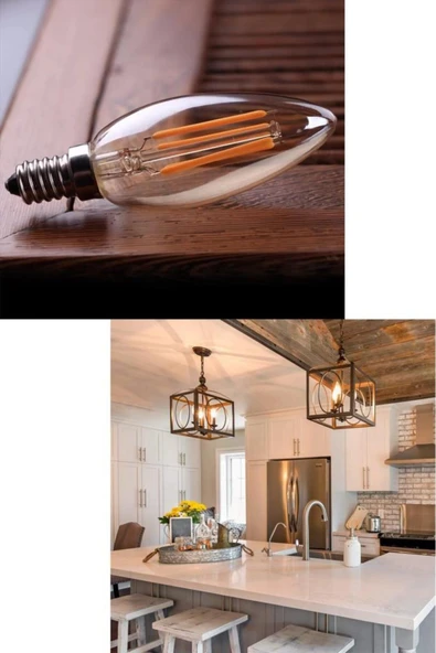 Osram Led Flament 4.8W 2700K 470lm E14 Duy Sarı Işık Dim Edilebilir Ampul - 7