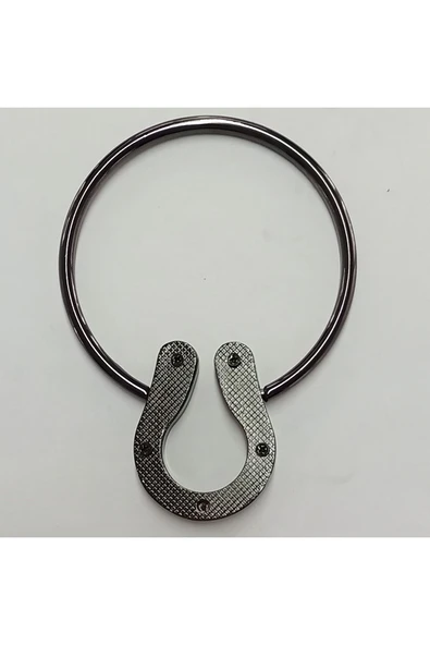 Metal Çanta Sapı. Çiftinin Fiyatıdır. Tel kalınlığı 6 mm Dış Çapı 10,5 cm - Resim 2