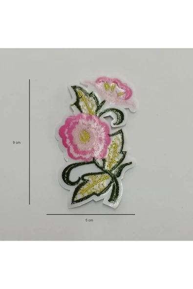 20 Adet Pembe Güllü  Dikme Nakış ürün görseli