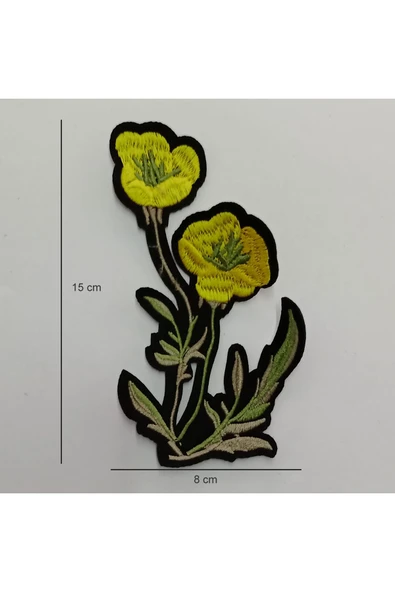 20 Adet Sarı Çiçekli Dikme Nakış ürün görseli
