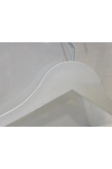 12 Adet Ahşap Görünümlü Plastik, Elbise, Bluz Askı 43 Cm 1.sınıf Kalite, Lüx - 3