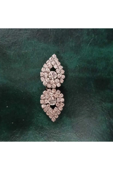 Kristal taşlı dikme Agraf, broş, tekstil aksesuarı
