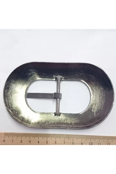 2 Adet Nikel Siyah Metal Kadın Kemeri Tokası - 3
