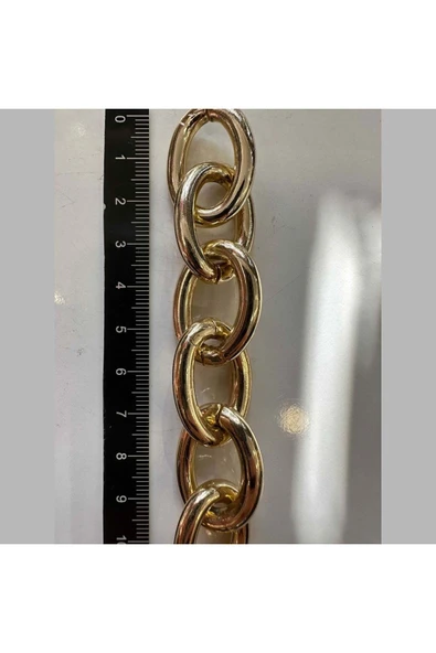 Alüminyum Zincir Za204-4.6x20x28 Renk Gold 5 Metre Fiyatıdır