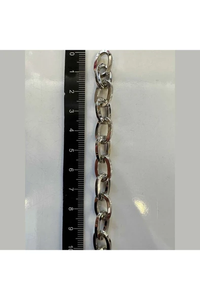 Demir Zincir Zd140-2.0x8.5x13.5 Renk Nikel Minimum Satış Metrajı 10 Metredir