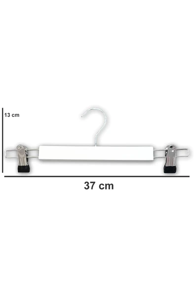 12 Adet Mandallı Etek Pantolon Askısı 37 Cm