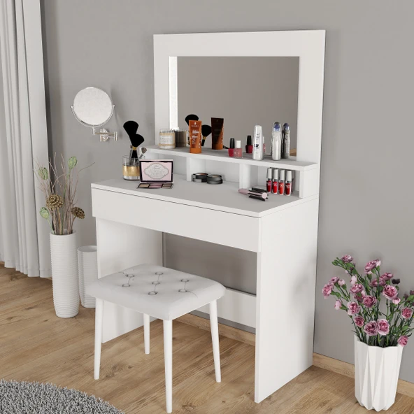 Roewood Trend Makyaj Masası Tabureli Takım - 3