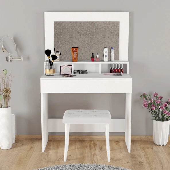 Roewood Trend Makyaj Masası Tabureli Takım - 2