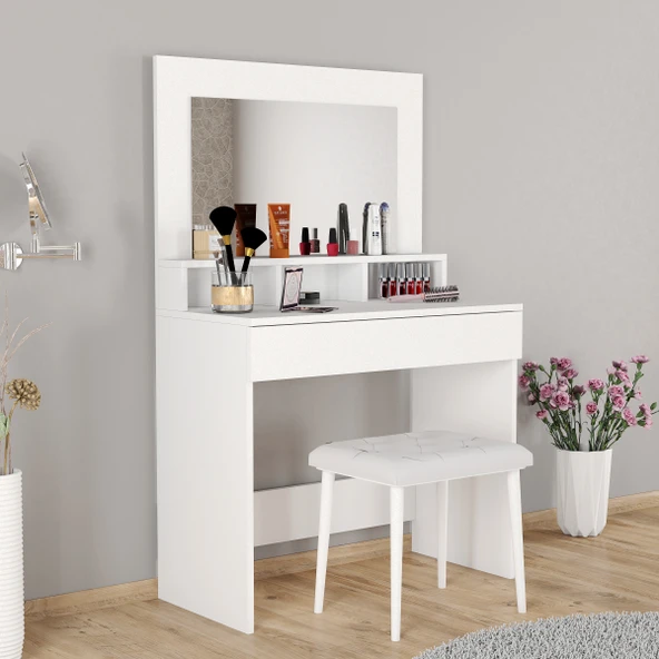 Roewood Trend Makyaj Masası Tabureli Takım - 4