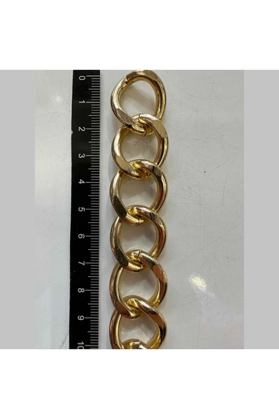 Alüminyum Zincir Za100-3.8x20,5x24 Renk Gold 10 Metre Fiyatıdır