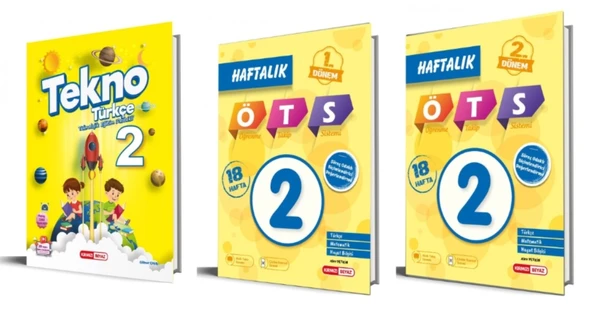 KIRMIZI BEYAZ YAYINLARI 2.SINIF TÜRKÇE - HAFTALIK ÖĞRENME TAKİP SİSTEMİ 1/2 3'LÜ SET