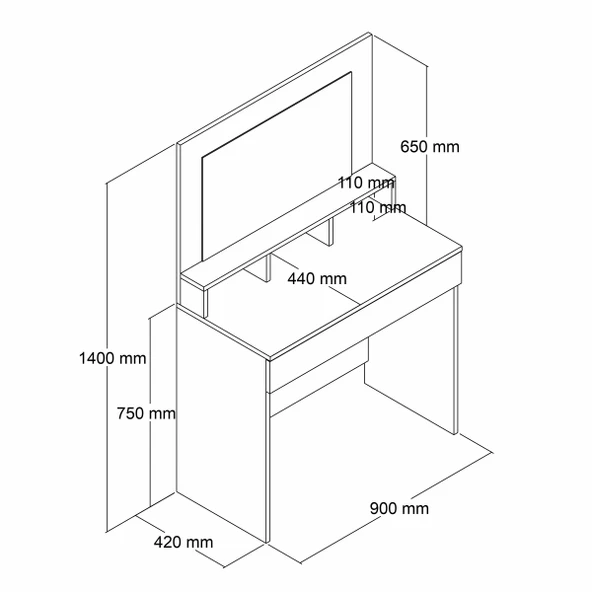 Roewood Trend Makyaj Masası - 5