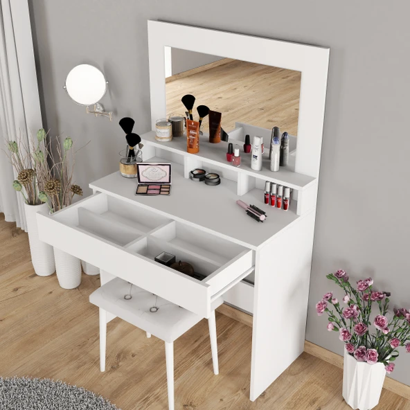 Roewood Trend Makyaj Masası Tabureli Takım
