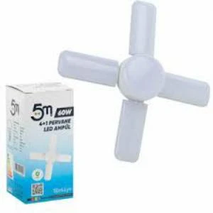 5M Led Ampul Pervane Kristal 4+1