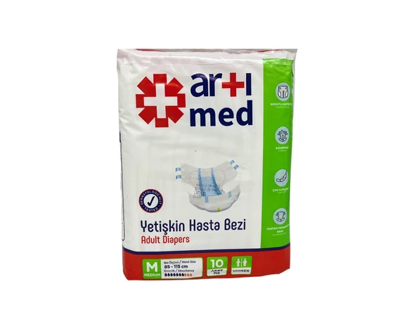 Artımed Hasta Bezi Yetişkin Medium 10'lu