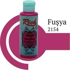 Rich Multi Surface Akrilik Boya 120ml 2154 Fuşya ürün görseli 1