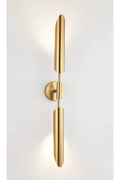 burenze Modern Iron Demir Aplik Eskitme Gold Sarı Duvar Aplik Elektrik ile Çalışır
