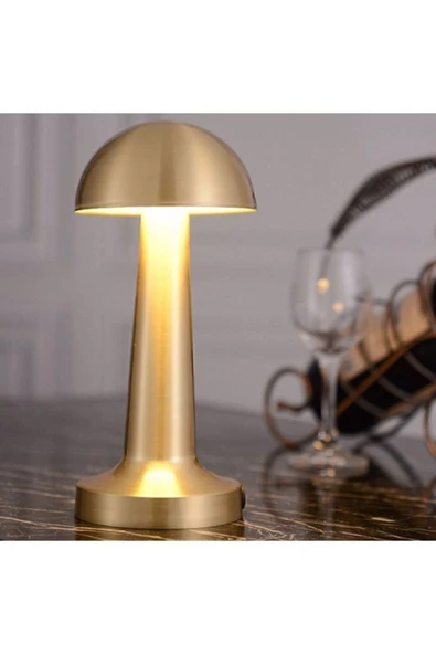 Burenze 3 Renk Yanma Modlu Gold Renk Masa Lambası Ct-8429 - 2
