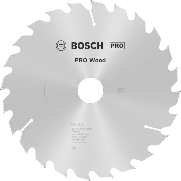 Bosch Optiline Wood 210 x 30 MM 24 Diş Daire Testere Bıçağı